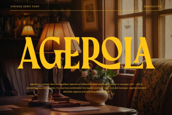 Agerola: A Vintage Serif Font for Modern Branding