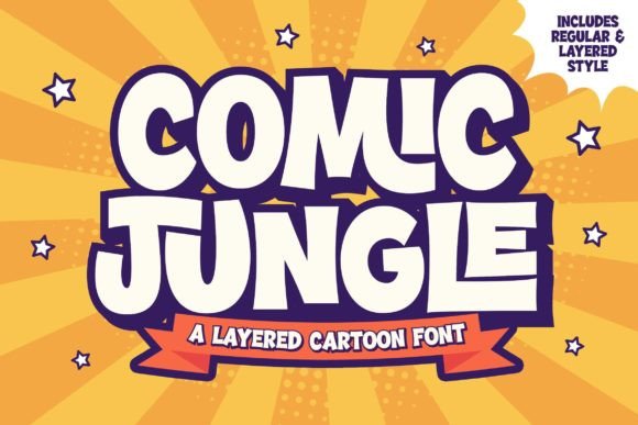 Comic Jungle: A Playful Cartoon Font for Creative Projects