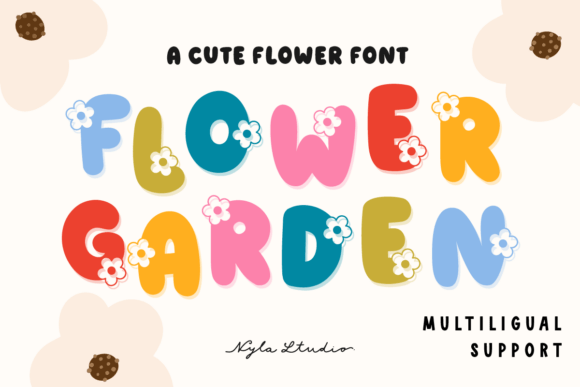 Flower Garden: A Playful Typeface for Vibrant Creations