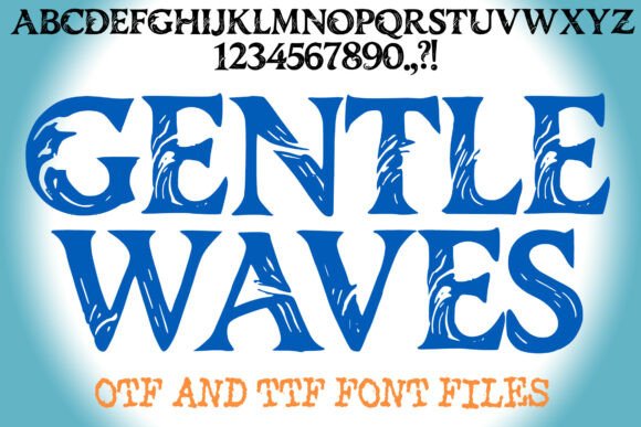 Gentle Waves: A Serif Font That Flows Like Water