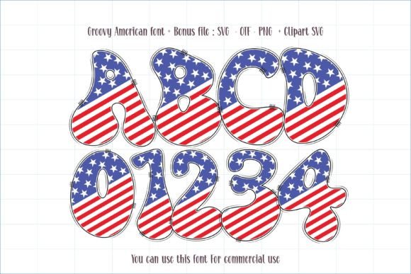Groovy American: A Font Duo That Blends Vintage Charm with Modern Patriotism