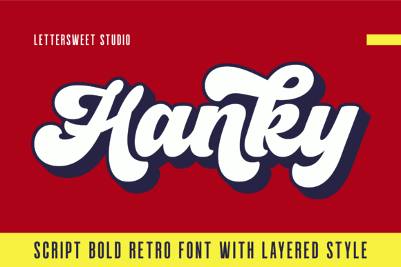 Hanky: The Bold Script Font That Brings Retro Charm to Your Work