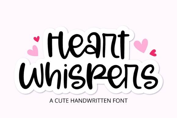 Heart Whispers: Your Go-To Font for Chalkboard Charm