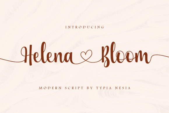 Helena Bloom: The Handwritten Font with a Heartfelt Touch