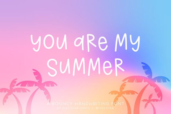 MTF You Are My Summer: A Handwritten Font Full of Personality