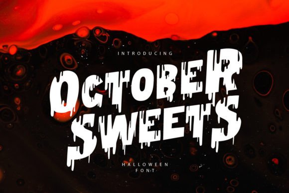 October Sweets: A Playfully Creepy Display Font