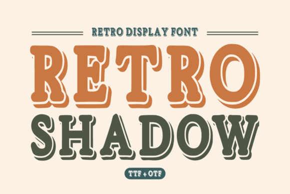 Retro Shadow: Bold Vintage Style for Modern Design