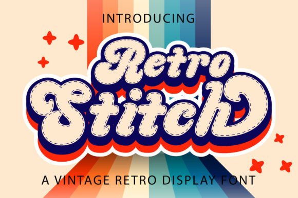 Retro Stitch: A Vintage Font with Modern Charm