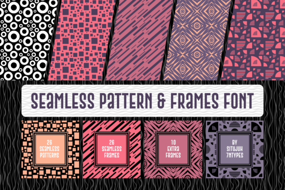 Seamless Pattern & Frames: Elevate Your Design Assets