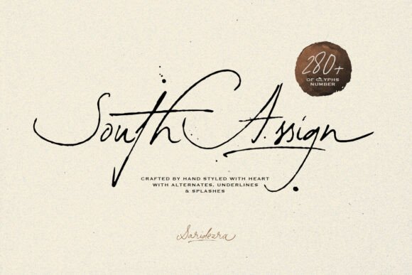 South Assign: A Vintage Script with Modern Versatility