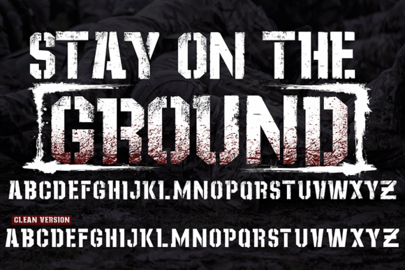 Stay on the Ground: Command Attention with Rugged Typography