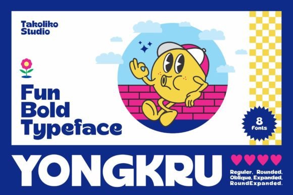 Yongkru: Bold, Playful Typography for Modern Brands